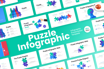 Puzzle Infographic PowerPoint Template